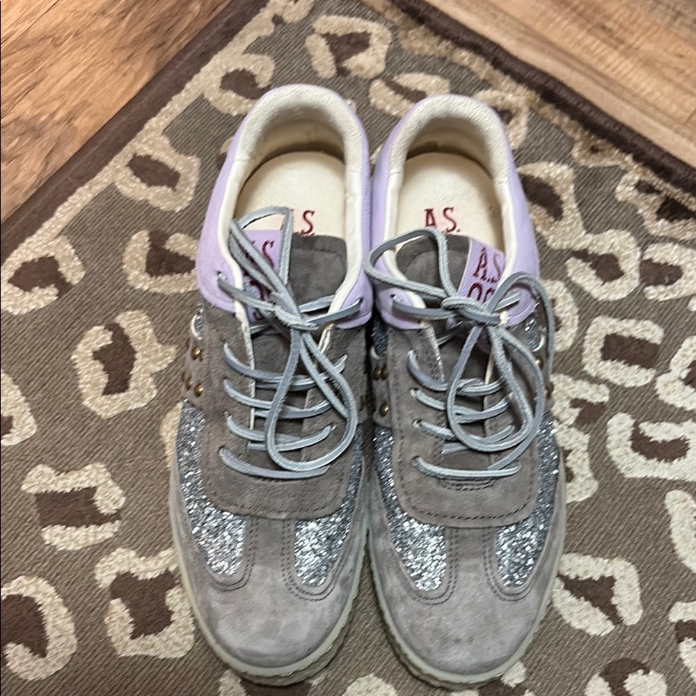 Gray and Silver Women's Sneakers